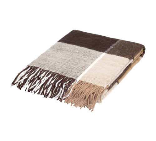 Плед Edinburgh, бежево-коричневый