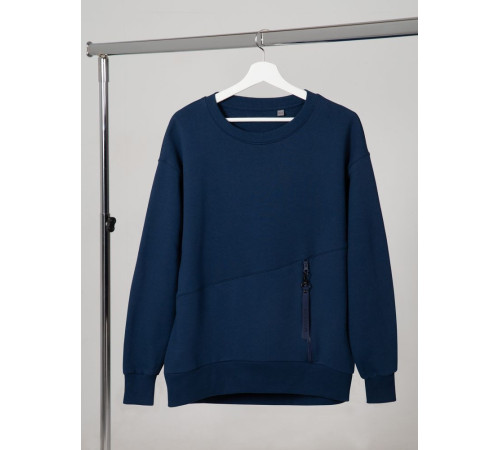 Свитшот унисекс Kosmos 2.0, темно-синий