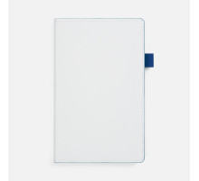 Ежедневник White Shall, недатированный, бело-синий