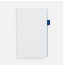 Ежедневник White Shall, недатированный, бело-синий