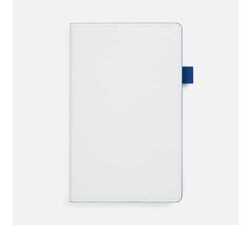 Ежедневник White Shall, недатированный, бело-синий