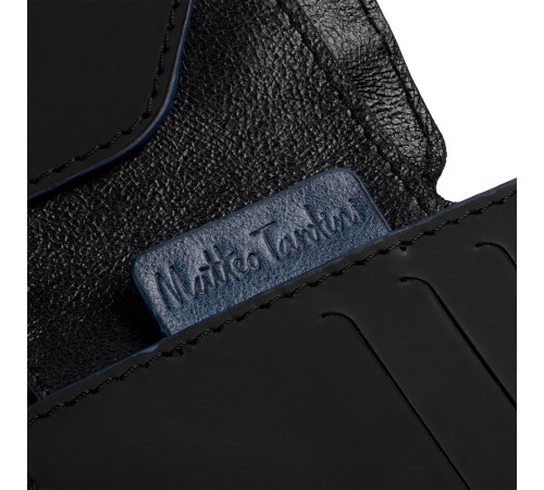 Портмоне Arrival, черное с синим