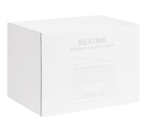 Bluetooth-колонка с радио Beatnik, коричневая