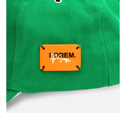 Лейбл из ПВХ Kreta, S, оранжевый неон