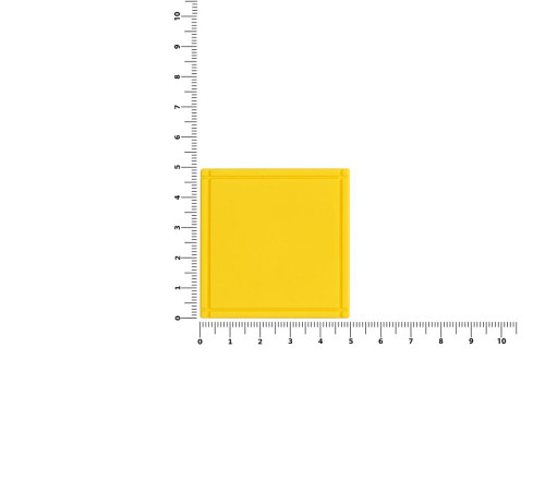 Лейбл из ПВХ Dzeta, L, желтый