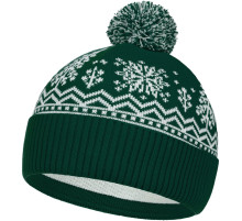 Шапка Elnik, зеленая с молочно-белым