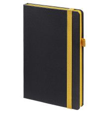 Ежедневник Ton, недатированный, черный с желтым