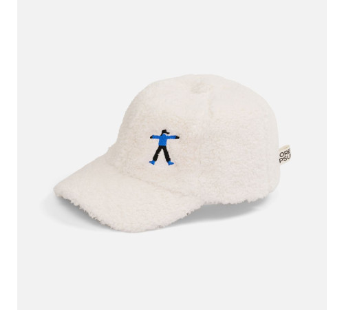 Бейсболка Oblako, утепленная, молочно-белая