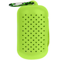 Охлаждающее полотенце Narvik в силиконовом чехле, зеленое яблоко