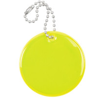 Светоотражатель Spare Care, круг, желтый неон