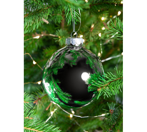 Елочный шар Finery Gloss, 10 см, глянцевый серебристый