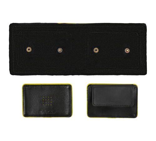Кошелек Partinico, черный с желтым
