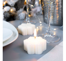 Свеча Snowlight 3, белая, 6 см