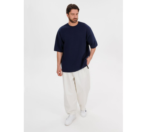 Джемпер с коротким рукавом Siluetti Volumica, темно-синий