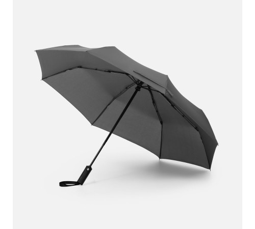 Зонт складной Smooth Move с плавным закрытием, серый