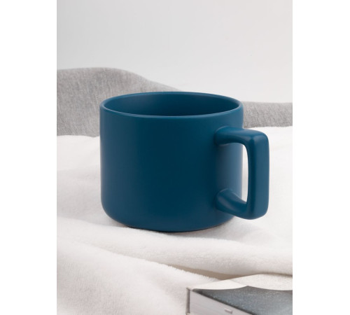 Чашка Jumbo в коробке матовая, морская волна