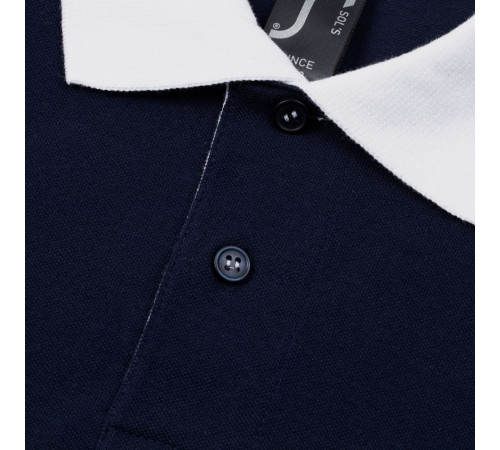 Рубашка поло Prince 190, темно-синяя с белым