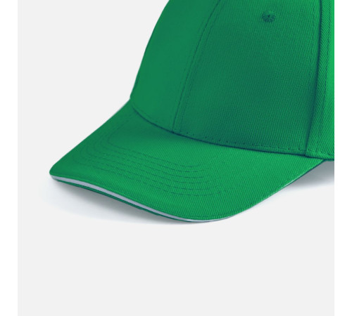 Бейсболка Buffalo, ярко-зеленая с белым
