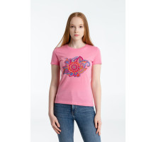 Футболка женская «Узор», розовая