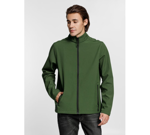 Куртка софтшелл мужская Race Men, темно-зеленая