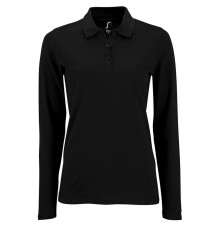 Рубашка поло женская с длинным рукавом Perfect LSL Women, черная