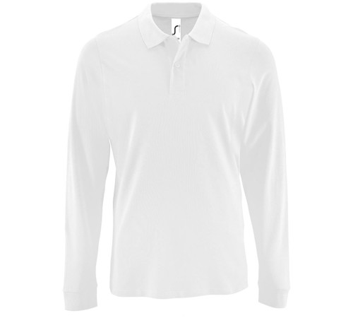 Рубашка поло мужская с длинным рукавом Perfect LSL Men, белая
