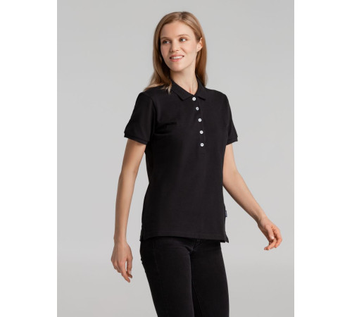 Рубашка поло женская Sunset, черная