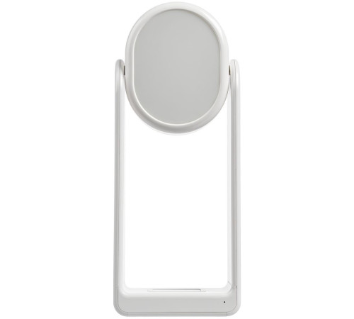 Настольная лампа с зеркалом и беспроводной зарядкой Tyro, белая
