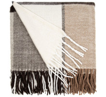 Плед Edinburgh, бежево-коричневый