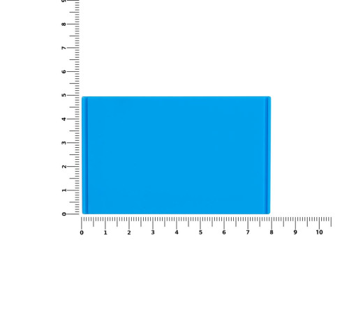Лейбл из ПВХ Dzeta, XL, голубой