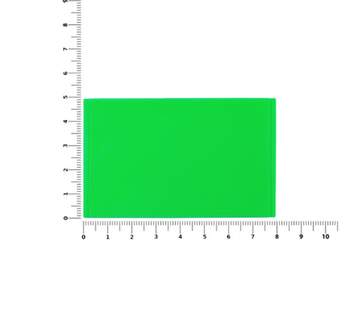 Лейбл из ПВХ Dzeta, ХL, зеленый неон