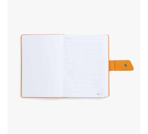Ежедневник Boom, недатированный, черный с оранжевым