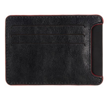 Чехол для карточек Arrival, черный с красным