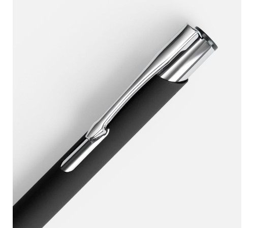 Ручка шариковая Keskus Soft Touch, черная