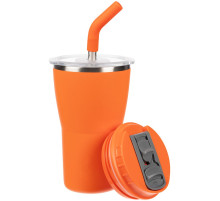 Термостакан Sapporo без логотипа, оранжевый