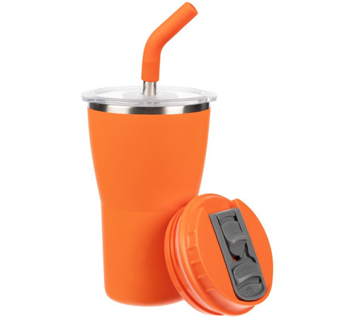 Термостакан Sapporo без логотипа, оранжевый