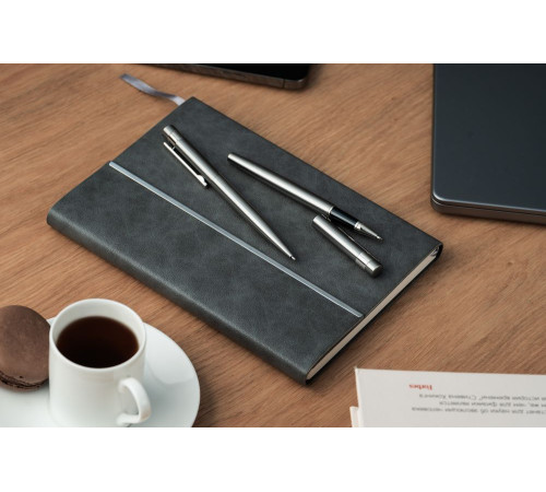 Ежедневник Petrus Flap, недатированный, серый