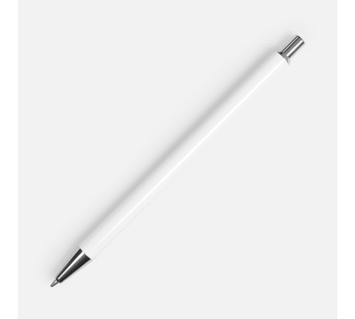Ручка шариковая Slim Beam, белая