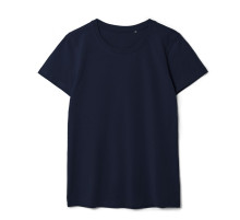 Футболка женская T-bolka Stretch Lady, темно-синяя (navy)