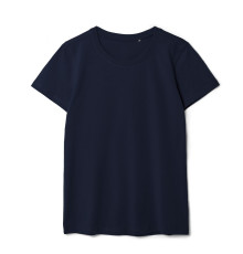 Футболка женская T-bolka Stretch Lady, темно-синяя (navy)