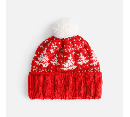 Шапка Holidale, красная с молочным