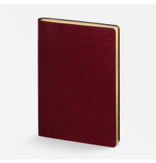Ежедневник Nebraska Flex, недатированный, бордовый с золотистым