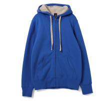 Толстовка унисекс на молнии Sherpa 280, ярко-синяя
