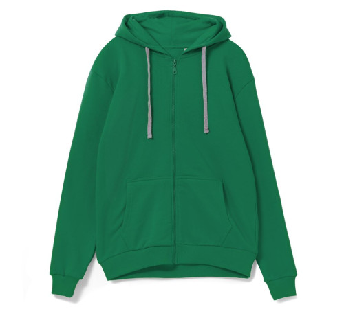 Толстовка на молнии с капюшоном Siverga, зеленая