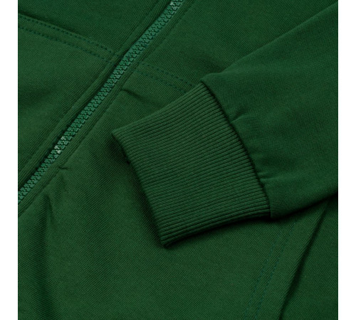 Толстовка с капюшоном на молнии Unit Siverga Heavy, темно-зеленая