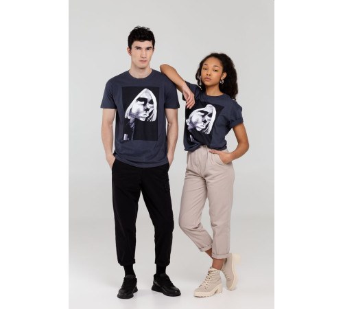 Футболка «Меламед. Kurt Cobain», темно-серая