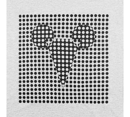 Футболка женская Optical Mouse, серый меланж