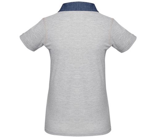 Рубашка поло женская DNM Forward серый меланж