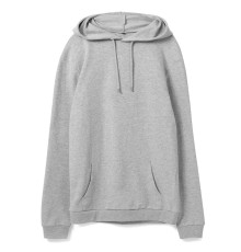 Толстовка с капюшоном унисекс Hoodie, серый меланж