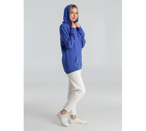 Толстовка с капюшоном унисекс Hoodie, ярко-синий меланж